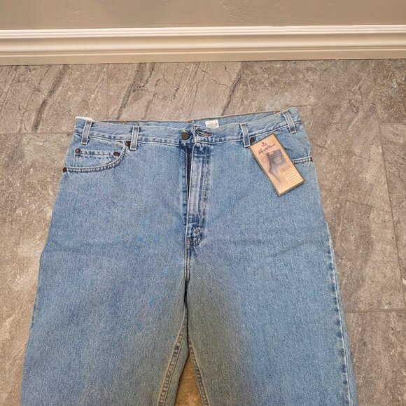 Vintage Levi's 540 Brown Tab Relaxed Fit Jeans Wrinkle Free USA Made Sz 40/32 - Picture 3 of 13